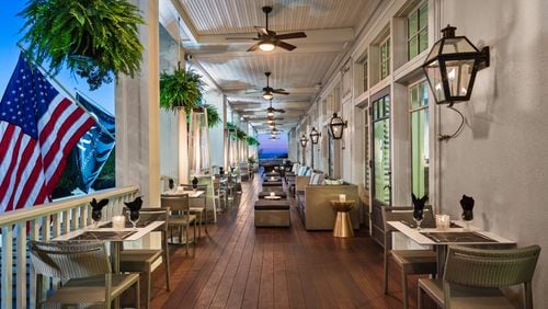 The veranda at the historic Partridge Inn in Augusta makes a great spot for relaxing or dining in a classic Southern setting. CONTRIBUTED BY AUGUSTA CONVENTION & VISITORS BUREAU