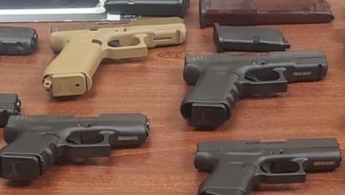 A 24-year-old Georgia man faces gun and drug charges after he allegedly sold 25 guns and cocaine to an undercover officer in New York, according to the U.S. Drug Enforcement Administration.