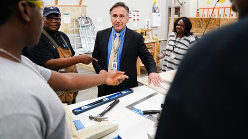 Fulton County school board extended Superintendent Mike Looney's contract through Nov. 9, 2024.  ELIJAH NOUVELAGE/AJC FILE PHOTO