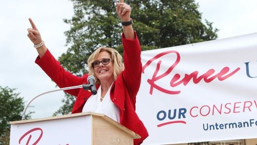 State Sen. Renee Unterman announces her congressional bid on June 6, 2019 in Buford, Georgia. (Christina Matacotta/christina.matacotta@ajc.com)