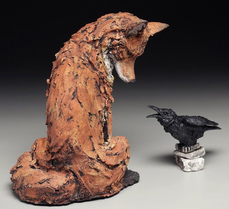 Christine Kosiba creates gestural wildlife sculptures, including ravens and crows. She learned of the birds’ importance in Native American spirituality while teaching on a Navajo reservation. Contributed by Christine Kosiba.com