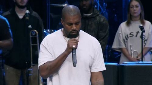 Rapper Kanye West brought his “Sunday Service” series to New Birth Missionary Baptist Church in Stonecrest Sept. 15.