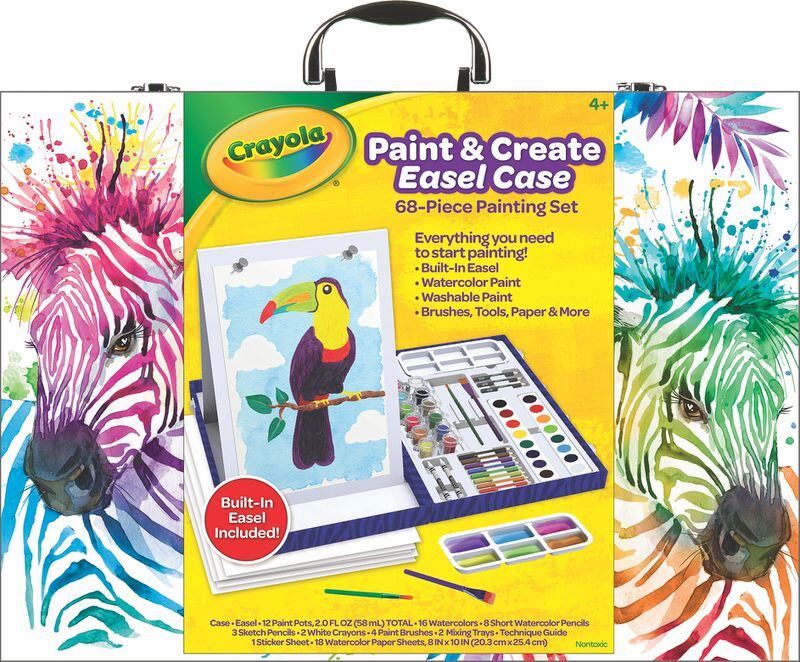 Paint, draw and more with a portable art easel.  Courtesy of Crayola
