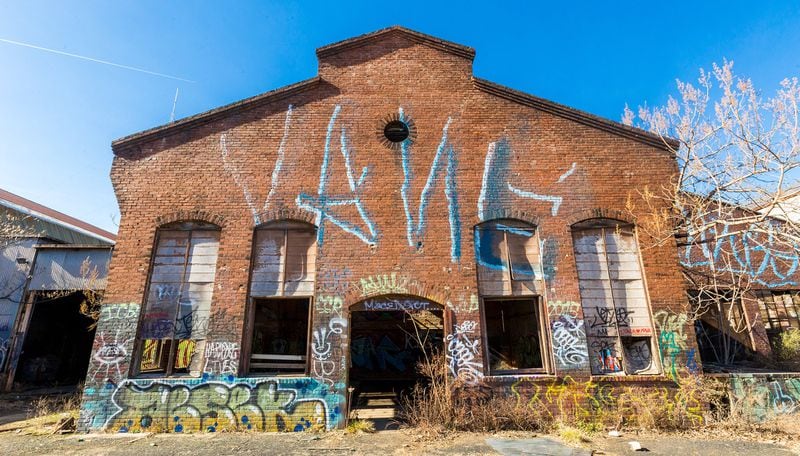 Kirkwood’s Pullman Yard on Rogers Street was built in 1904 to produce agricultural machinery and was a thriving industry. The historic rail yards are set for redevelopment into a creative arts community. (Jenni Girtman / Atlanta Event Photography)