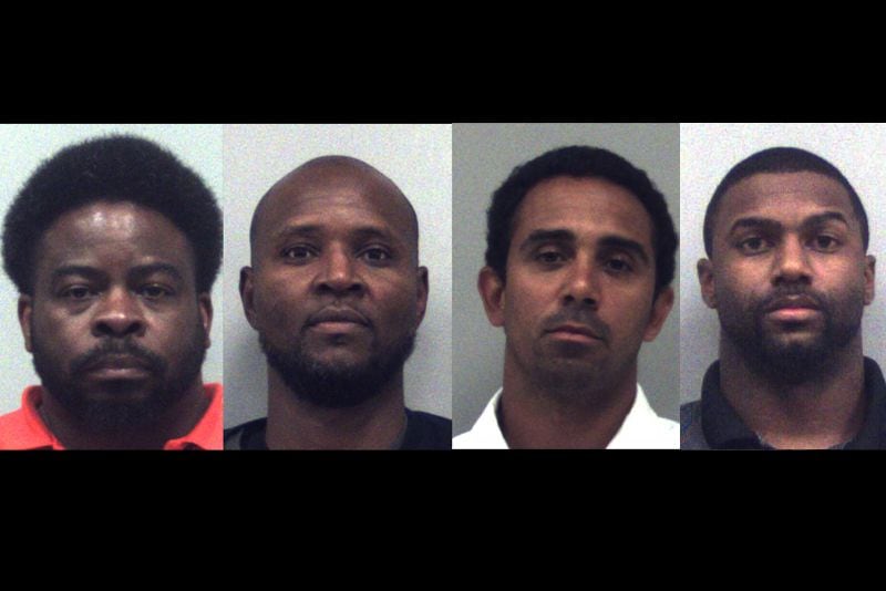 (From left to right) Villie Jones, Ronnie Jackson, Henderson and Derren Evans are all former Gwinnett County teachers charged with sexual assault. All four cases involve students.
