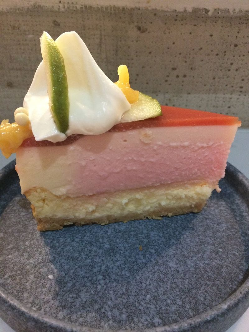 Chef ChingYao Wang’s talents are evident in items such as the strawberry-guava cheesecake at Momonoki and Momo Cafe. CONTRIBUTED BY WENDELL BROCK