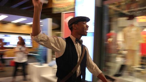 “Newsboy” is one of the museum theater performances to be presented during Atlanta History Center’s Martin Luther King Jr. Day observance. During the performance, the paperboy talks about being a witness to the Atlanta Race Riot of 1906. CONTRIBUTED BY ATLANTA HISTORY CENTER
