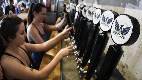 Gate City Brewing is the meeting spot for the Wednesday run of Beer Runners United. (John Amis)