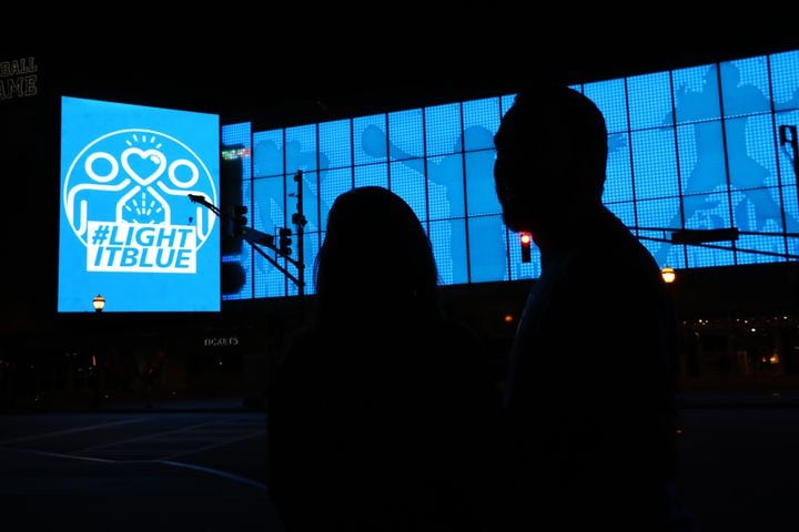 Photos: Atlanta ‘Lights It Blue’ for dedication of essential workers