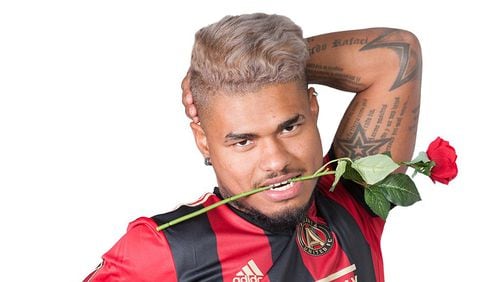 Atlanta United's Josef Martinez posed for this soccergram, which was released by the league. (MLS)
