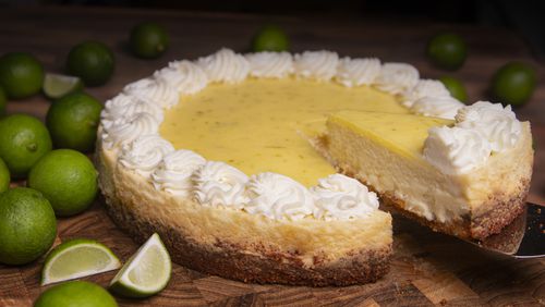One of Zambawango's summer desserts features seasonal key limes in a cheesecake.