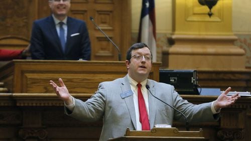 State Sen. Josh McKoon, R-Columbus, said voting under the Gold Dome in Atlanta is different than how it’s done in Washington, is comparing apples and oranges.” At the the Georgia Capitol, the agenda is controlled by the governor, lieutenant governor and House speaker. “Of course there’s pressure always,” said McKoon, who ranks No. 7 on the no vote list, “especially when you’re in the majority because you have to govern.” BOB ANDRES /BANDRES@AJC.COM