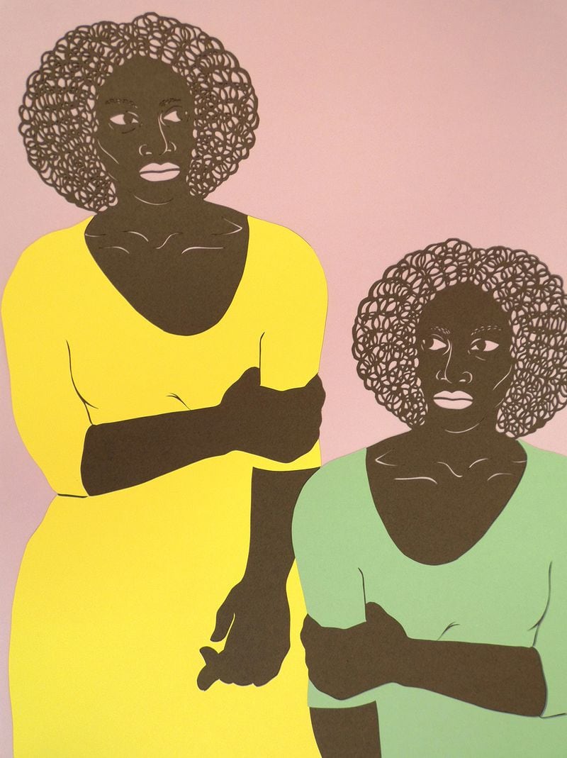 Atlanta-based artist Jerushia Graham is featured in a solo show "Freedom Isn't Free" at Callanwolde Fine Arts Center Gallery. Her papercut work "From Where I Stand #2," is featured.
Courtesy of Jerushia Graham