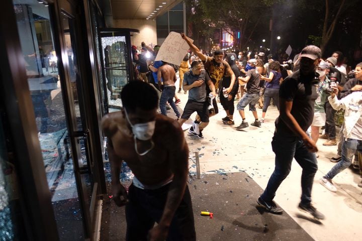 NEW PHOTOS: Atlanta rally against police violence draws hundreds downtown