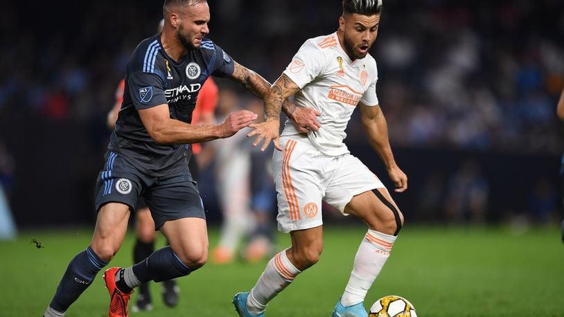 During the first half at Yankee Stadium in The Bronx, New York, on Wednesday September 25, 2019. (Photo by Sarah Stier/Atlanta United)