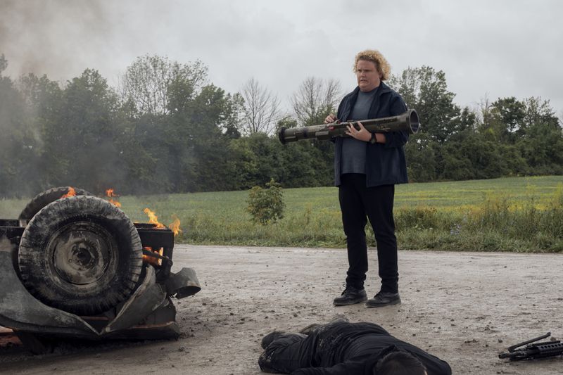 Fortune Feimster as Roo Russell in episode 107 of "Fubar." Cr. Christos Kalohoridis/Netflix © 2023