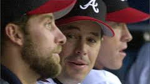 Smoltz (left) joins Maddux (center) and Glavine (right) in the Baseball Hall of Fame on Sunday, as the Braves' Big Three are reunited in Cooperstown.