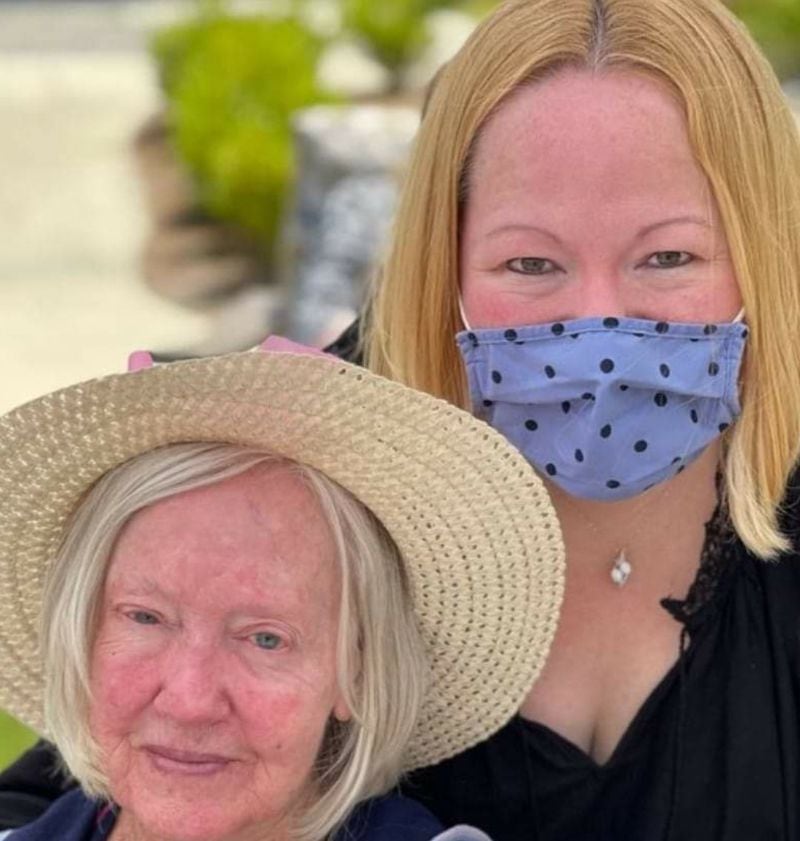 Melanie Hollifield let her hospital fire her, partly to pursue a career as a massage therapist. Here she is with her mother earlier this year. Contributed)