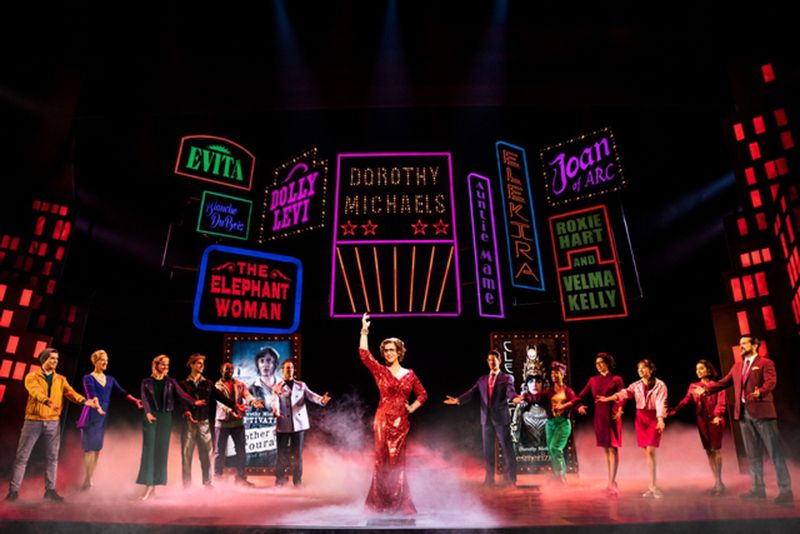 TOOTSIE Original Broadway Company. Santino Fontana and Company. Photo by Matthew Murphy.