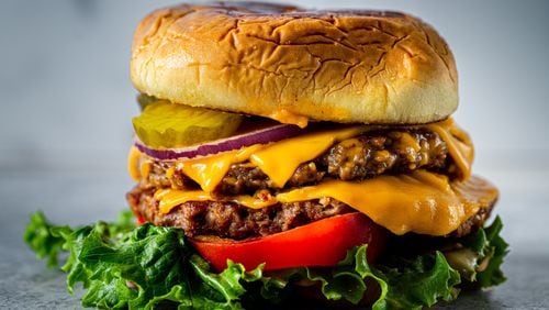 Good as Burgers offers burgers made with plant-based Beyond meat and Violife vegan cheese. Courtesy of Good as Burgers