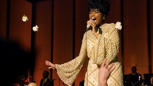 Jennifer Hudson stars as Aretha Franklin in "Respect," out in movie theaters August 13, 2021. Photo credit: Quantrell D. Colbert