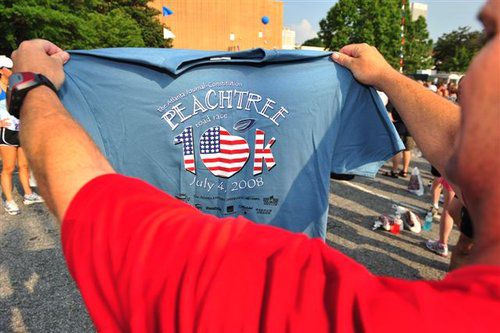 Peachtree Road Race: 2000s T-shirts