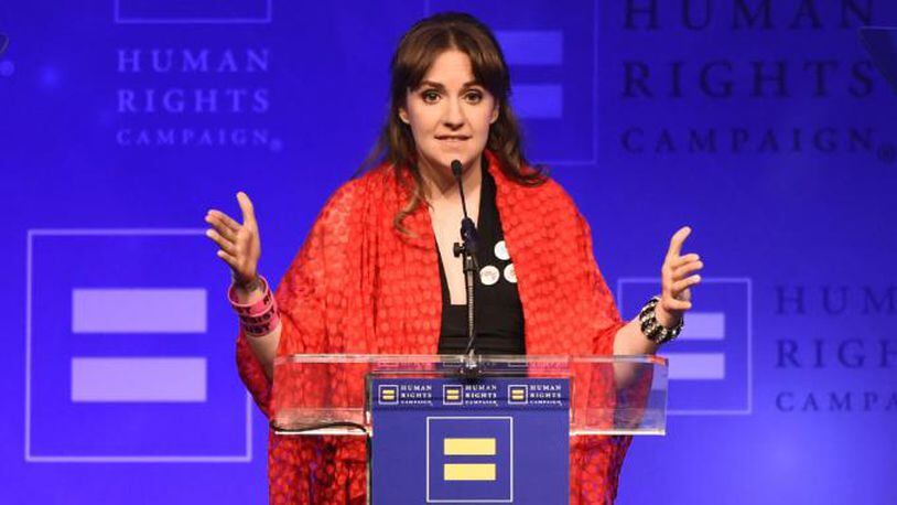 LOS ANGELES, CA - MARCH 18:  Actor Lena Dunham speaks onstage at The Human Rights Campaign 2017 Los Angeles Gala Dinner at JW Marriott Los Angeles at L.A. LIVE on March 18, 2017 in Los Angeles, California.  (Photo by Emma McIntyre/Getty Images for Human Rights Campaign)