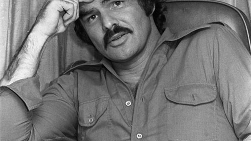 Burt Reynolds during a 1976 interview. Atlanta Journal-Constitution Photographic Archive. Photo: George Clark