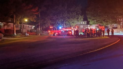 The body of a woman in her 60s was discovered Thursday evening after a fire broke out inside a Lilburn townhome.
