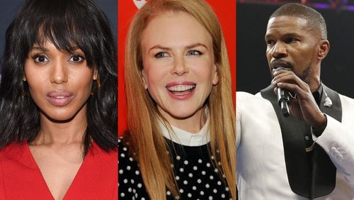 Georgia had its second biggest year in film and TV production for the fiscal year ending June 30, 2023 including movies starring Kerry Washington, Nicole Kidman and Jamie Foxx. (Associated Press photos)