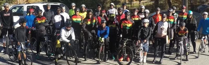 Members of the Metro Atlanta Cycling Club, one of the oldest and largest cycling groups in Atlanta that self-identifies as Black.   