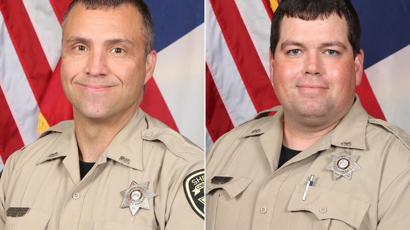 Cobb County deputies Jonathan Koleski, left, and Marshall Ervin Jr. were killed late Thursday, Sept. 8, 2022, while serving a warrant. (Courtesy of Cobb County Sheriff's Department)