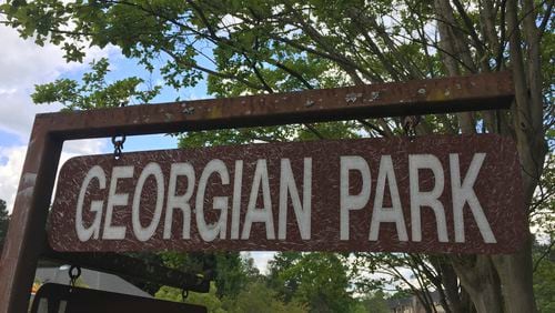Georgian Park, which provides access to the Kedron Village Shopping Center in Peachtree City, will take about three weeks to repave. Jill Howard Church for the AJC