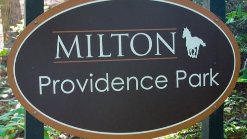 Providence Park is closed to visitors as the city begins work creating a new ADA-accessible trail, along with a pier and pavilion overlooking Providence Lake. (Courtesy City of Milton)