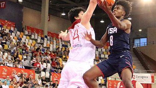 Pebblebrook guard Collin Sexton was the MVP of the FIBA U17 World Championships last summer in Spain. PHOTO: USA Basketball