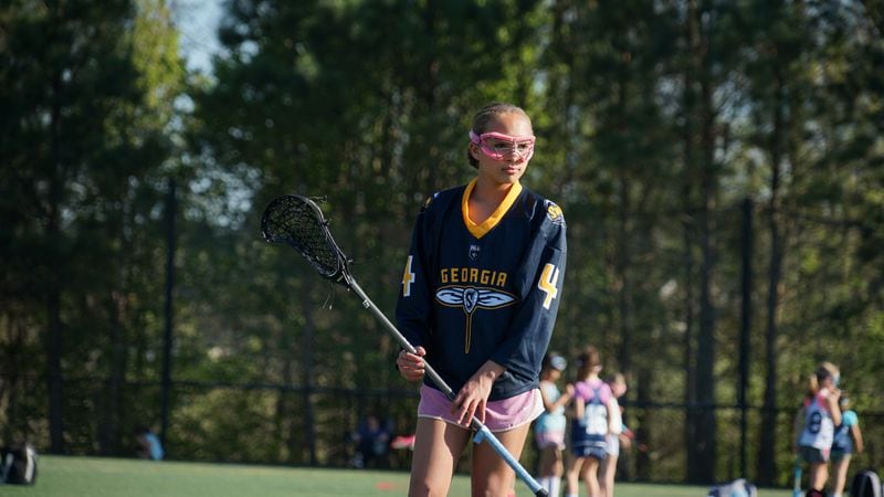 Karaline Apoian, 11, of Forsyth County, started #GoalsForAvery as a challenge to donate to a children's hospital in honor of Avery Wende, the baby girl of Craig and Heather Wende. Courtesy of Georgia Swarm.