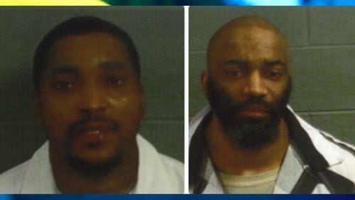 Andre Denard Noble (left) and Myrrin Kendrell Watson were both sentenced to 40 years in prison Thursday after being convicted of gang-related RICO charges.