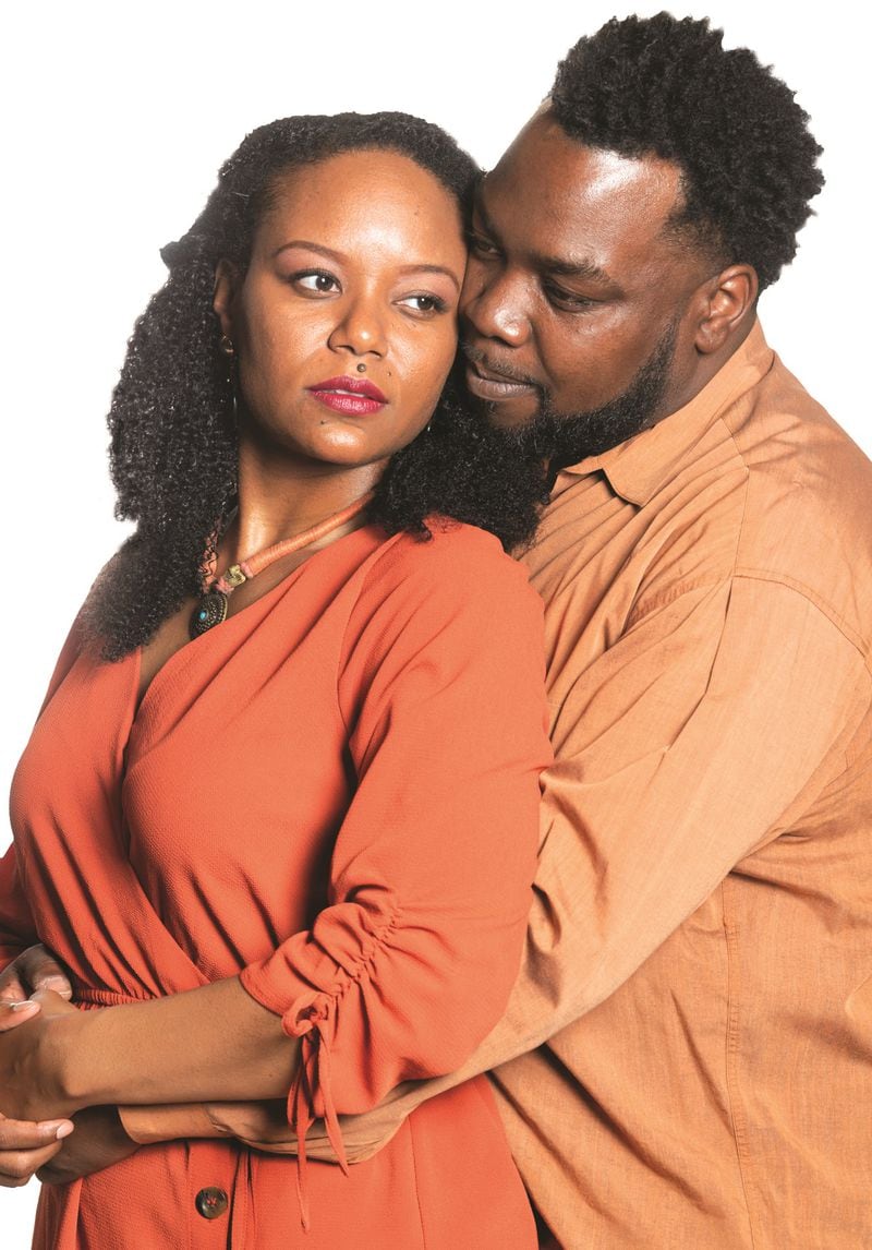 Cynthia D. Barker and Enoch King co-star in “The Light,” a romantic comedy-drama continuing through April 17 at Horizon Theatre.
Courtesy of Horizon Theatre