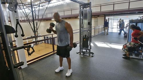 Derwin Watkins works out at the South Clayton Recreation Center three to four times a week. The facility is a 2004 SPLOST project that was completed late last year.