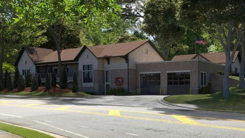 Sandy has approved the construction of a new fire station at 7800 Mount Vernon Road in the city’s Panhandle district. (Courtesy City of Sandy Springs)