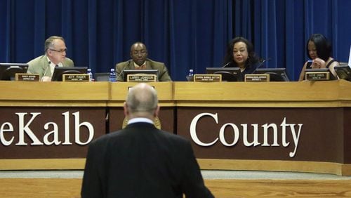 The DeKalb County Commission voted 5-0 on July 19 not to move forward with a SPLOST to pay for road repaving and other infrastructure. BOB ANDRES / BANDRES@AJC.COM