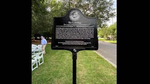 The Georgia Historical Society unveiled a new Georgia Civil Rights Trail historical marker recently recognizing the legacy of Ibo Landing in Glynn County. (Albany Herald)