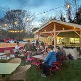You'll probably see the number of customers growing at the all-outdoors Velvet Hippo as the weather improves. Courtesy of the Velvet Hippo