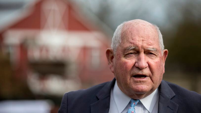 Former Georgia Gov. Sonny Perdue, who was most recently secretary of agriculture in the Trump administration, is under serious condition to become the next chancellor of the University System of Georgia. (AJC Photo/Stephen B. Morton)