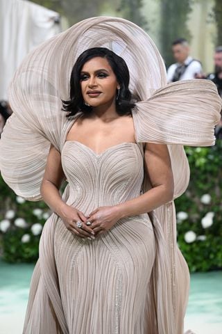 Mindy Kaling at the Metropolitan Museum of Art's Costume Institute benefit gala in New York, May 6, 2024. (Nina Westervelt/The New York Times)