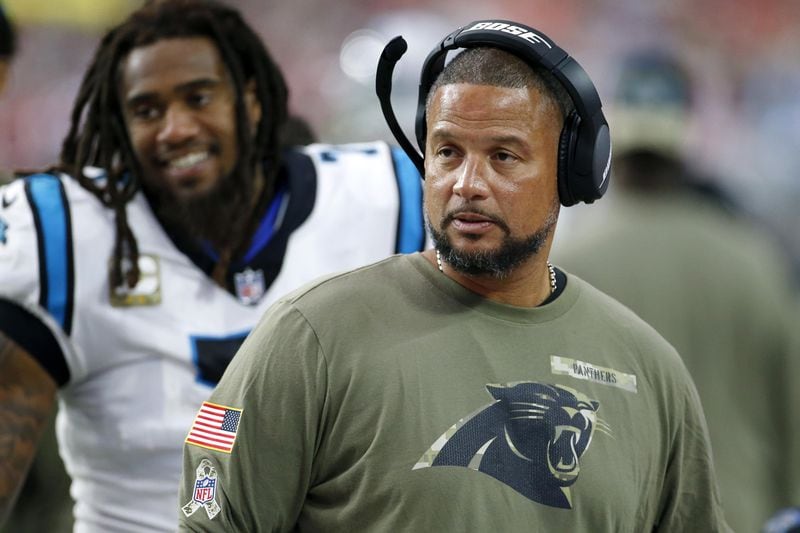 Panthers defensive coordinator Al Holcomb is among the candidates for defensive coordinator with the Falcons.