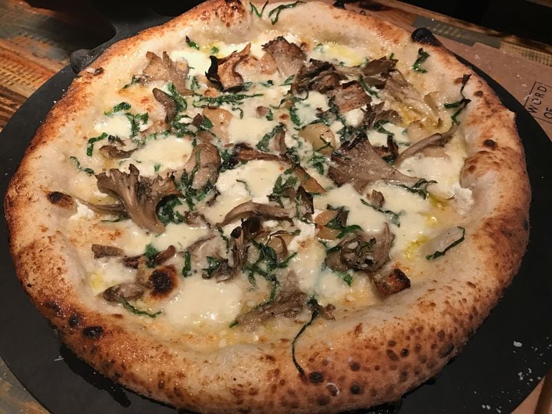  Maitake pizza at Vero. Photo courtesy of Word of Mouth Restaurant Group