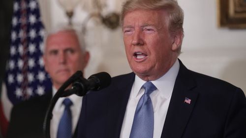 U.S. President Donald Trump delivered remarks Monday from the White House addressing mass shootings over the weekend in El Paso, Texas, and Dayton, Ohio. (Photo by Alex Wong/Getty Images)