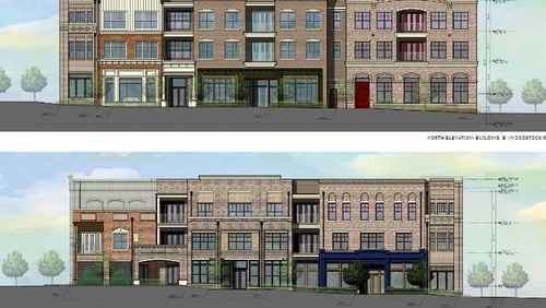Renderings for Vickers, a mixed-use development planned for Roswell. The leasing agent for the development is actively seeking chef-driven restaurants, local boutique retailers and fitness concepts for the project.