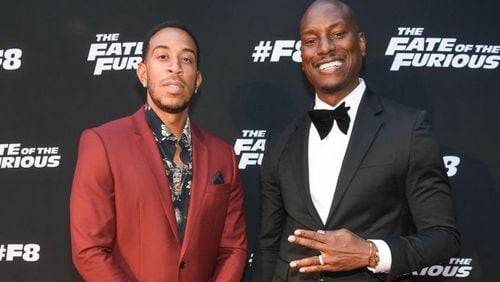 Ludacris and Tyrese Gibson at the Atlanta red carpet screening of "Fate of the Furious," which filmed largely here. Paras Griffin/Getty Images